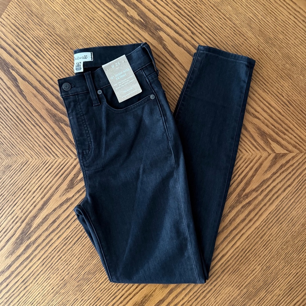 MADEWELL High Rise Skinny Jeans - Black